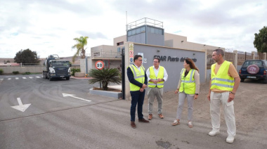 Manuel Miranda supervisa la recta final de las obras del depósito laminador de Puerto del Rosario