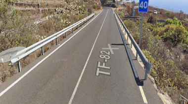 El Cabildo de Tenerife rehabilita y mejora el firme de la TF-82 a su paso por el municipio de El Tanque