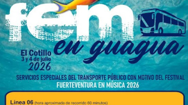 El Cabildo de Fuerteventura habilita un servicio especial de guaguas para facilitar la asistencia al FEM 2026