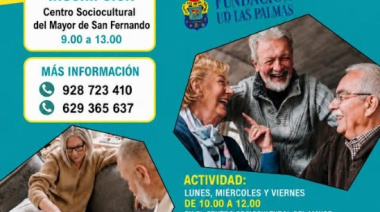 La Concejalía del Mayor de San Bartolomé de Tirajana abre las inscripciones para los talleres gratuitos de envejecimiento activo ‘Al Golpito’ del mes de agosto