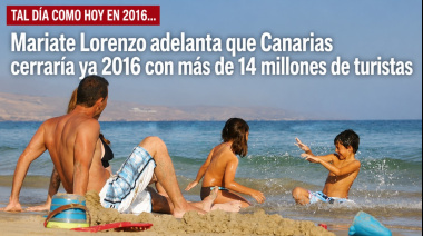 Sucedió tal día como hoy en 2016: Mariate Lorenzo adelanta que Canarias cerraría ya 2016 con más de 14 millones de turistas