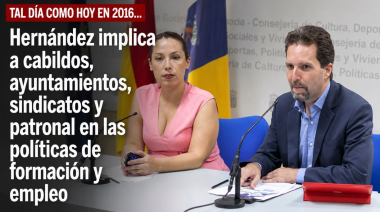 Sucedió tal día como hoy en 2016: Patricia Hernández implica a cabildos, ayuntamientos, sindicatos y patronal en las políticas de formación y empleo