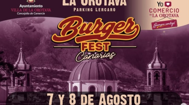 La Orotava acoge el 7 y 8 de agosto el Burger Fest Canarias con un amplio programa musical