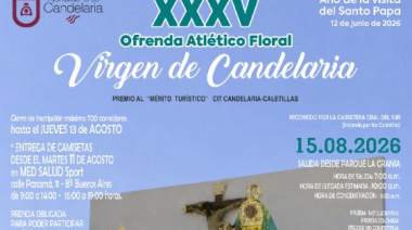 La Ofrenda Atlético Floral a la Virgen de Candelaria regresa un año más el 15 de agosto