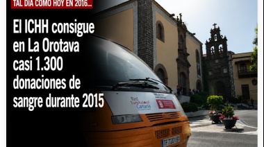 Sucedió tal día como hoy en 2016: El ICHH consigue en La Orotava casi 1.300 donaciones de sangre durante 2015
