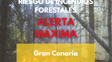 El Gobierno canario activa la alerta máxima por incendios forestales en Gran Canaria a partir de este lunes