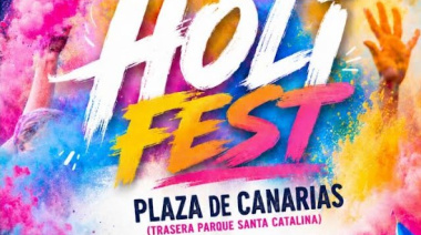 El Ayuntamiento de Las Palmas de Gran Canaria celebra una nueva edición del Holi Fest con música, color y actividades para toda la familia