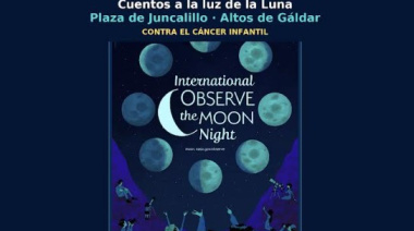 Gáldar se une a la lucha contra el cáncer infantil con una observación lunar solidaria en Juncalillo