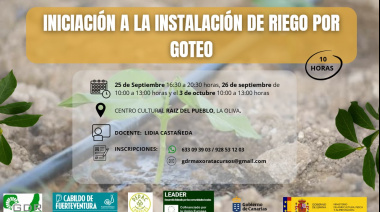 Cabildo de Fuerteventura y GDR Maxorata impulsan una formación en riego por goteo para mejorar el uso eficiente del agua