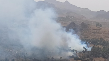 Estabilizado el incendio de El Ingenio, en Santa Lucía (Gran Canaria)