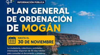 El Plan General de Ordenación de Mogán mantiene su periodo de información pública hasta el 30 de noviembre