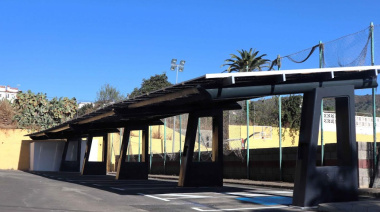El Cabildo de Gran Canaria pone en marcha una planta fotovoltaica en el aparcamiento de Las Vegas, en Valsequillo