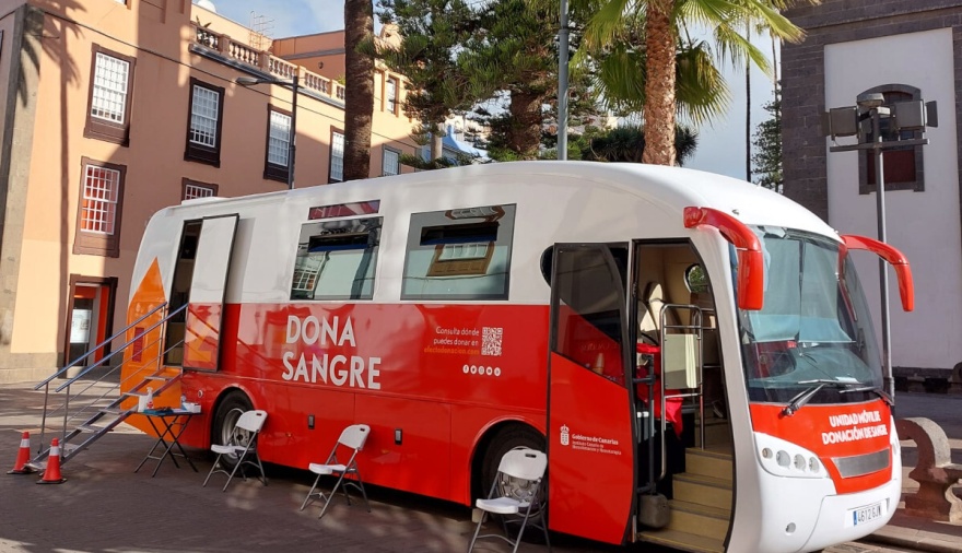El SCS instala este viernes una unidad móvil en La Laguna para facilitar la donación de sangre