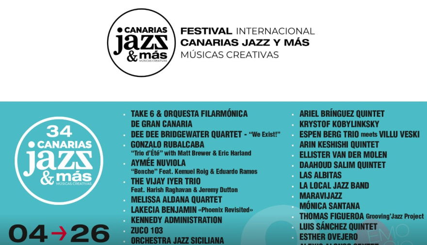 Canarias Jazz & Más enciende los motores de su 34ª edición con 13 conciertos en su primer fin de semana