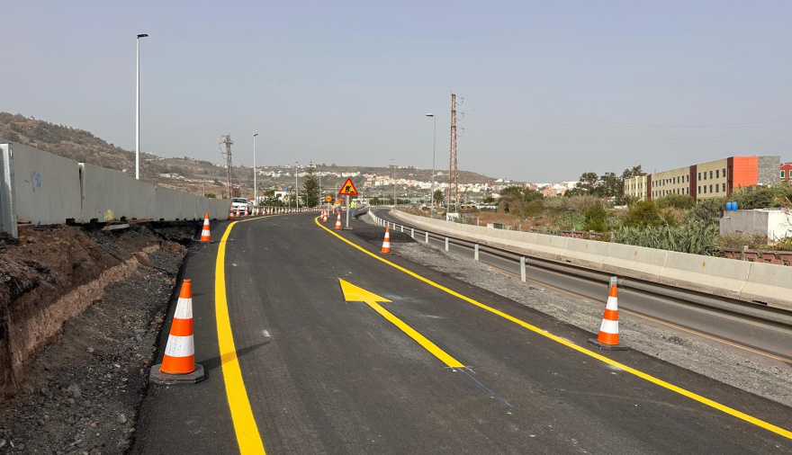 Obras Públicas habilita el paso inferior en sentido LPGC–Firgas para avanzar en las obras de la GC-20 en Arucas