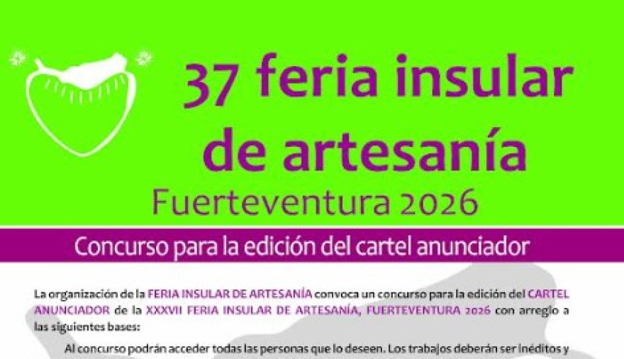 El Ayuntamiento de Antigua y la Fundación Colectivo Mafasca en busca del Cartel Anunciador XXXVII Feria Insular de Artesanía