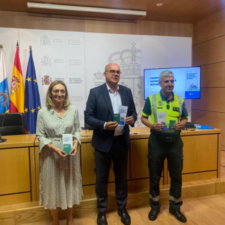 La DGT y la Guardia Civil ponen en marcha en Canarias una campaña de concienciación a motoristas para evitar accidentes de tráfico