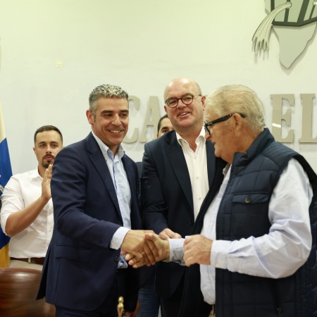 El Gobierno canario entrega a los regantes de La Palma el depósito de la red de San Miguel y actuaciones accesorias