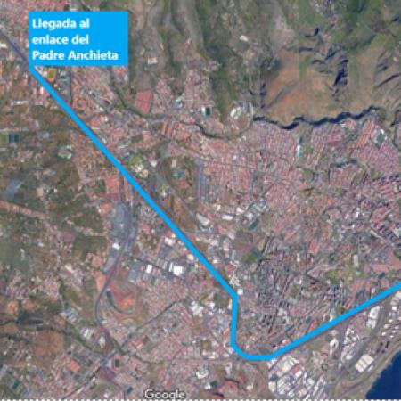 El Cabildo de Tenerife traslada el sexto módulo del Gran Anillo Peatonal del Padre Anchieta