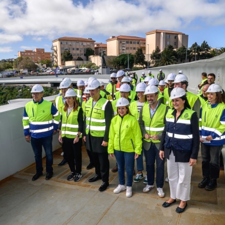 Tenerife culmina en tan solo 10 meses, la estructura central del Gran Anillo Peatonal del Padre Anchieta tras una histórica operación logística