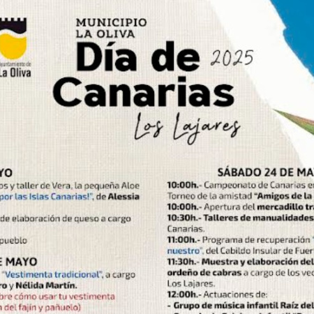 La Oliva acoge la Semana de Canarias del 19 al 30 de mayo