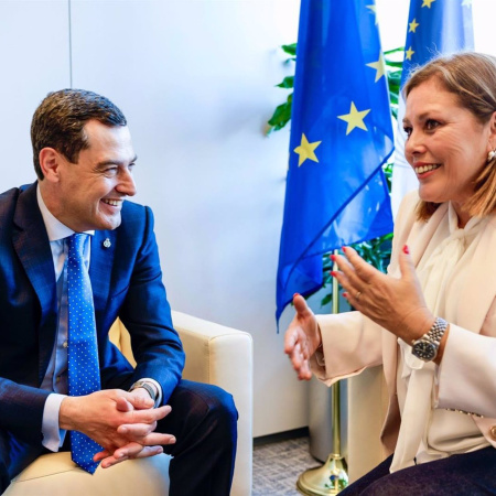 Astrid Pérez y Juanma Moreno reivindican que los territorios sean escuchados en el futuro presupuesto de la UE