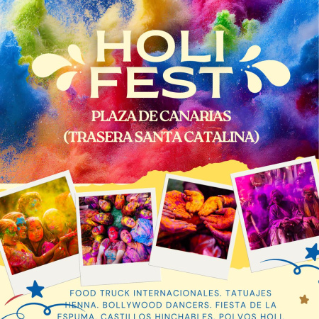 El Ayuntamiento de Las Palmas de Gran Canaria celebra una nueva edición del 'Holi Fest' con actividades familiares, gastronomía internacional y espectáculos de Bollywood