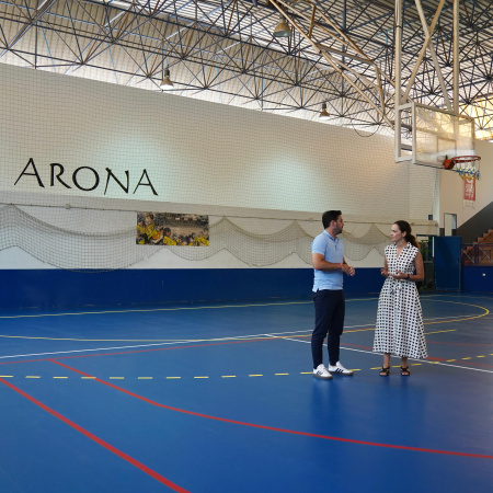 El Área de Deportes de Arona concluye la sustitución del pavimento del Pabellón de El Fraile