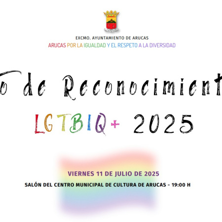 Arucas reconoce la labor de impulso y lucha en pro del colectivo LGTBIQ+