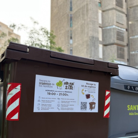 Santa Cruz aumenta un 29% la recogida de residuo orgánico hasta las 169 toneladas en junio