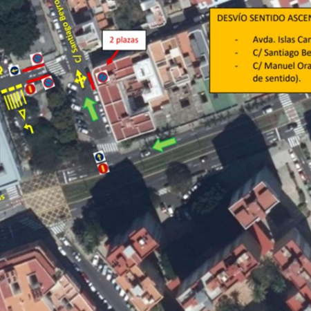 Santa Cruz continúa las obras de mejora en la avenida Islas Canarias con actuaciones en sentido descendente