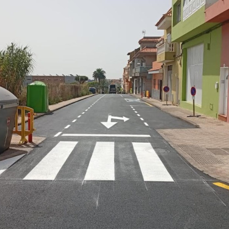 El Ayuntamiento de La Laguna concluye los trabajos de reasfaltado del camino de Las Gavias