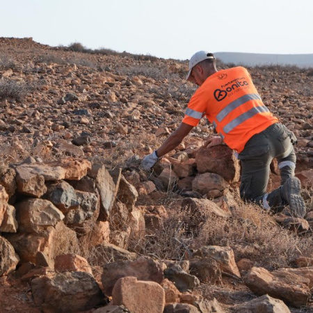 El Cabildo de Fuerteventura inicia la rehabilitación sostenible de más de 211.000 m2 de paisaje tradicional entre Agua de Bueyes y Tiscamanita