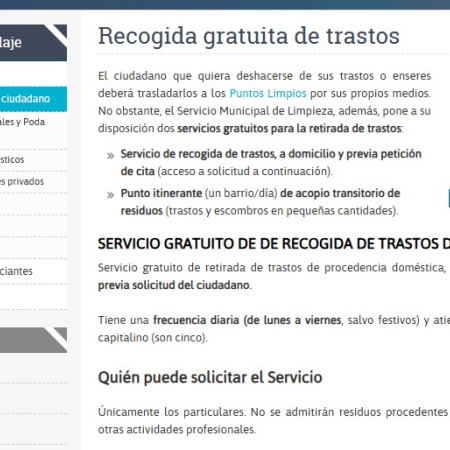 El Ayuntamiento de Las Palmas de Gran Canaria impulsa mejoras en la web para la solicitud de citas previas de recogida de trastos a domicilio