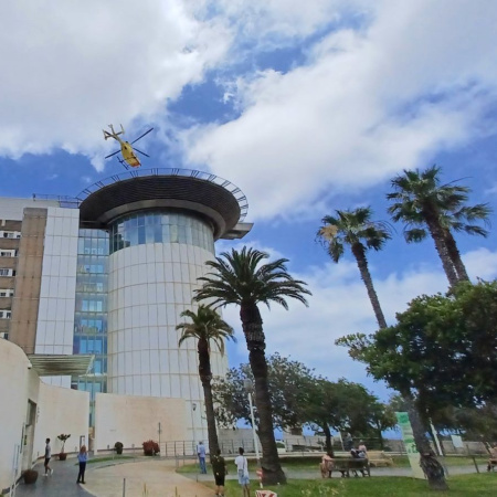 La helisuperficie del HUC acogió 211 aterrizajes de los helicópteros del SUC durante 2024