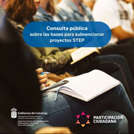 La ACIISI abre una consulta pública sobre las bases para subvencionar proyectos STEP