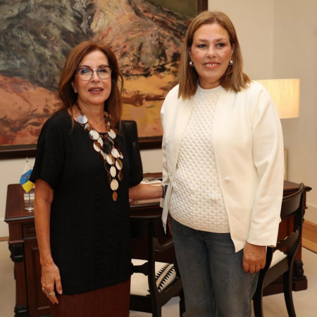 La presidenta del Parlamento de Canarias aborda con la Diputación del Común presupuestos y prioridades para 2026