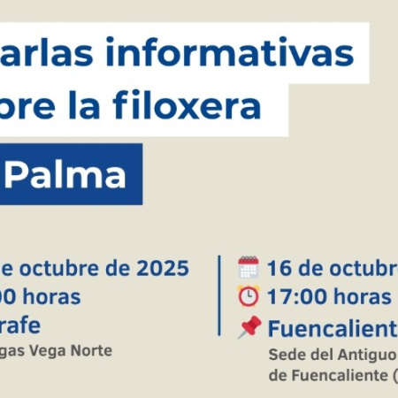 El Gobierno de Canarias y el Cabildo de La Palma organizan en la isla dos charlas informativas sobre la filoxera