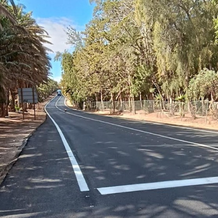 Carreteras de Fuerteventura concluye el asfaltado de la antigua vía de acceso a Costa Calma