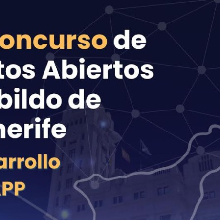 El Cabildo de Tenerife convoca el II Concurso de Datos Abiertos para premiar el desarrollo de aplicaciones