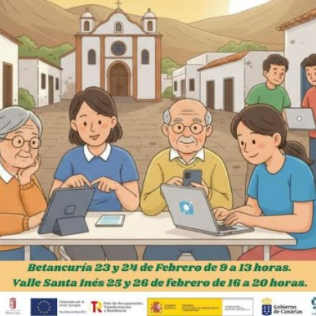 El Cabildo de Fuerteventura impulsa la formación en competencias digitales básicas para la ciudadanía de Betancuria