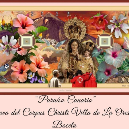 Así será el ‘Paraíso Canario’ del gran tapiz en honor al Corpus Christi de La Orotava