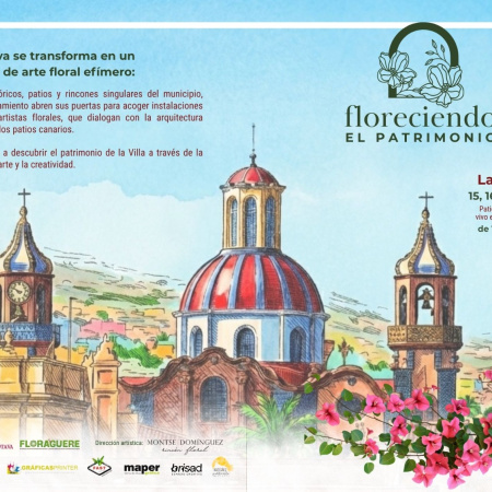 La Orotava convierte su patrimonio en arte vivo con “Patios que florecen”