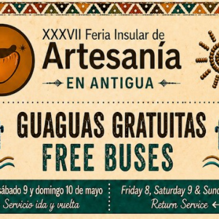 Antigua facilita guaguas gratuitas para la Feria Insular de Artesanía 2026