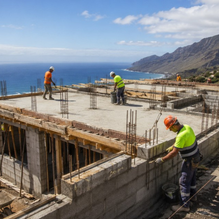 Baja el número de visados para la construcción de vivienda nueva en Canarias en febrero
