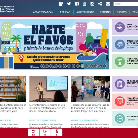 El Ayuntamiento de Las Palmas de Gran Canaria hace más accesible la web municipal con una nueva herramienta de navegación inclusiva