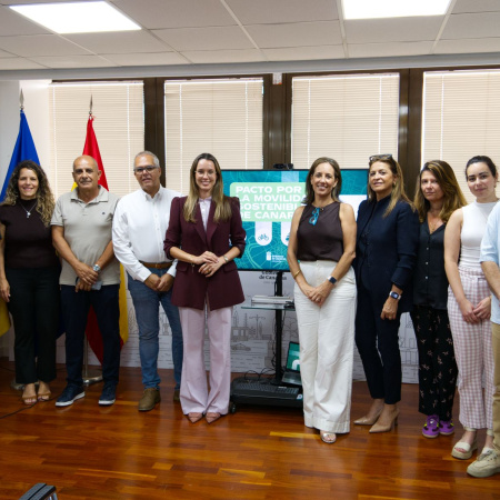 El Gobierno de Canarias impulsa el Pacto por la Movilidad Sostenible con el apoyo de nueve entidades