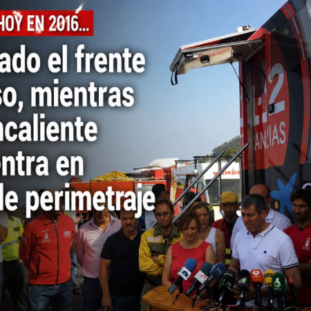 Sucedió tal día como hoy en 2016: Perimetrado el frente de El Paso, mientras que Fuencaliente se encuentra en labores de perimetraje