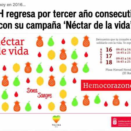 Sucedió tal día como hoy en 2016: El ICHH regresa por tercer año consecutivo a Tejina con su campaña ‘Néctar de la vida’
