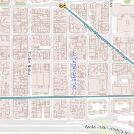 Los trabajos de asfaltado en el barrio de Alcaravaneras continúan este semana en las calles Luis Antúnez y Menéndez y Pelayo